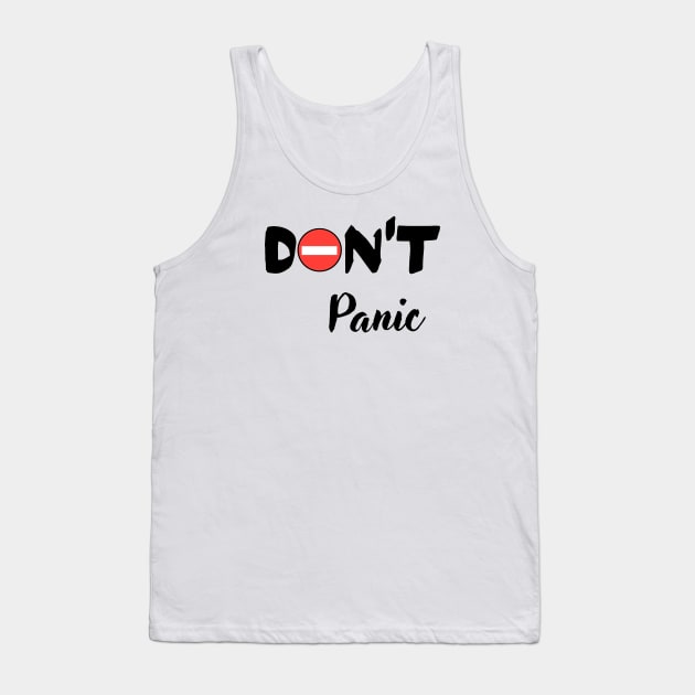 Don´t panic Tank Top by WordsGames